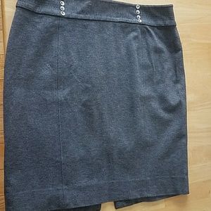 White House Black Market Gray Skirt